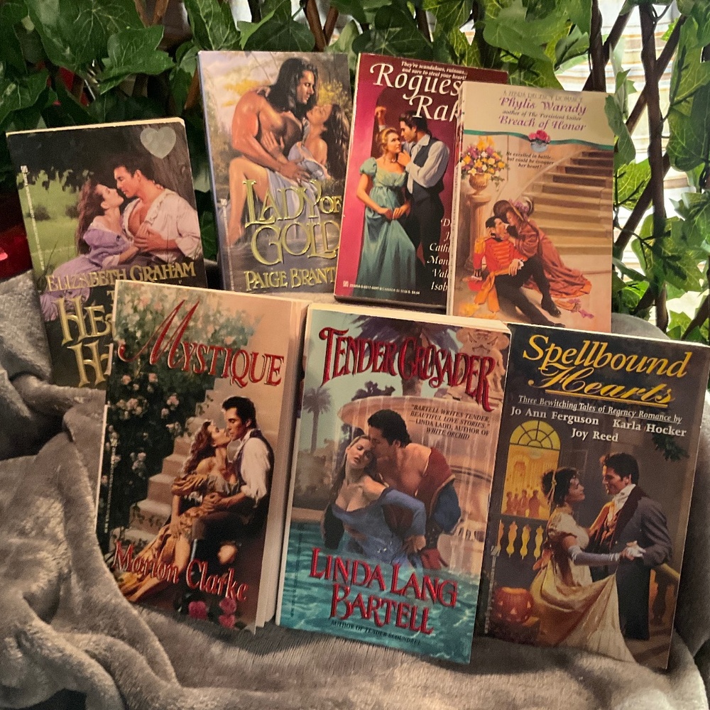 Asst Vintage Historical Romances Total of 7 Books
